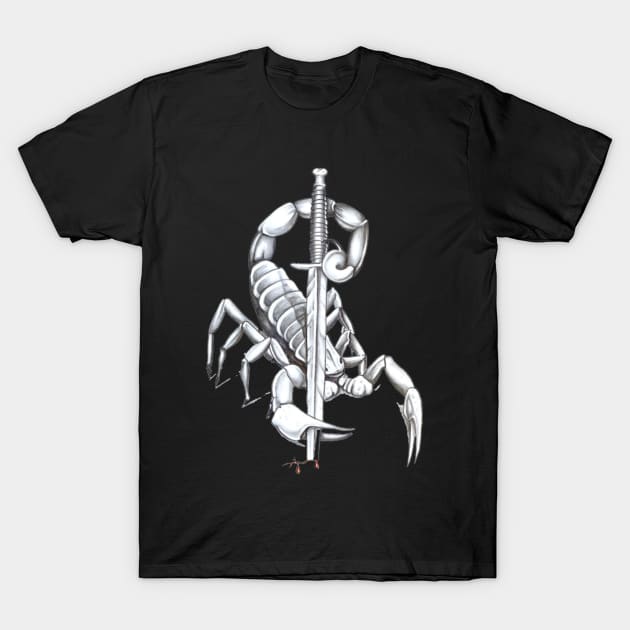 Abstract Black Scorpio T-Shirt by Health